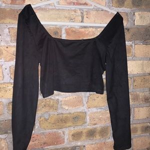 Urban outfitters long sleeve crop top